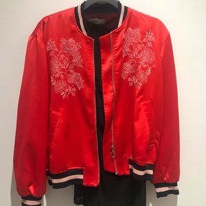 H&M Red bomber jacket